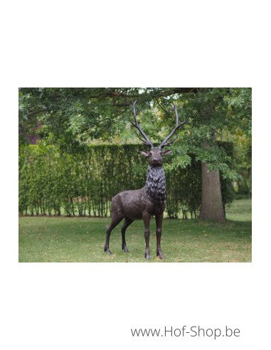 Grand cerf - statue en bronze (B47232)