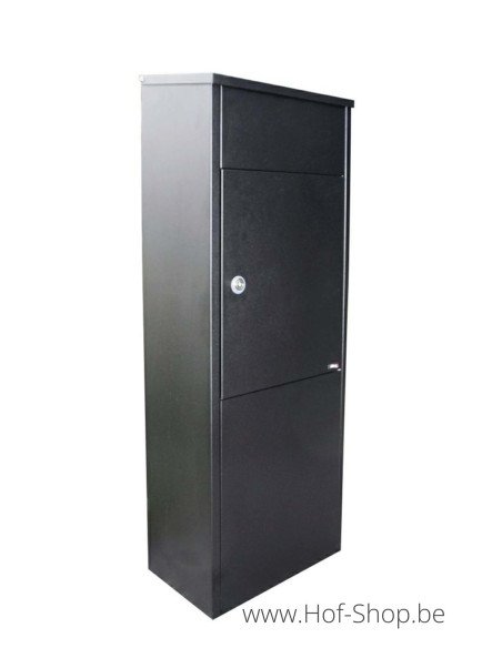 Allux 600 noir Front Door eurolock - boîte à colis