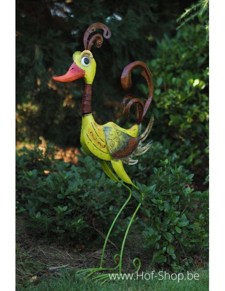 Drôle d'oiseau vert - figurine en métal (MD16020)