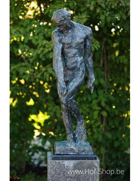 Adam de Rodin 88 cm - statue en bronze (B55906)