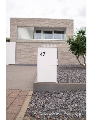 Numéro 1 - noir aluminium 10 cm de haute (Numéro de maison Albo)