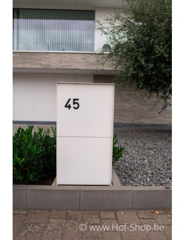 Numéro 3 - noir aluminium 10 cm de haute (Numéro de maison Albo)