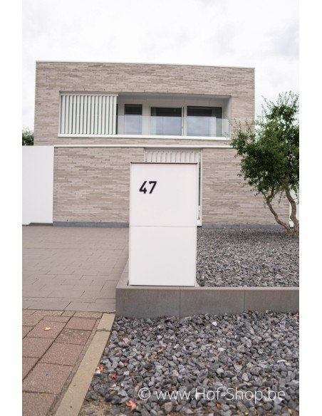 Numéro 3 - noir aluminium 10 cm de haute (Numéro de maison Albo)