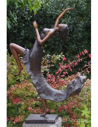 Femme qui danse - statue en bronze (B91222)