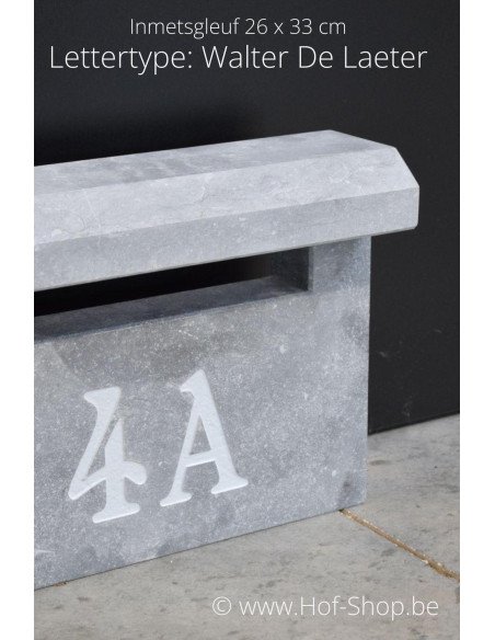 Fente d'insertion Taille 26 x 33 - pierre bleue