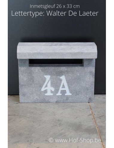 Gravure : numéro de maison sur la boîte aux lettres