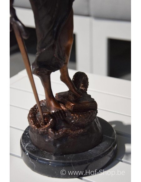 Petite femme justitia - statue en bronze (B54026)