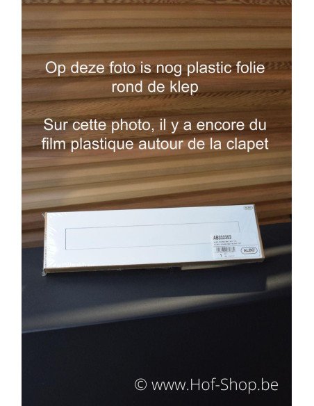 Integra 400 mm RAL 9016 - Clapet de la boîte aux lettres pour affleurant aluminium