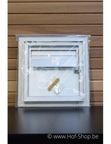 Porte boîte aux lettres 529/2 + 505 Nature F1 35,2 x 35,2 cm - Albo porte boîte aux lettres aluminium