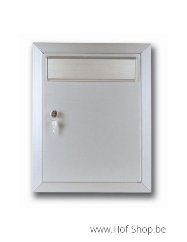 Porte boîte aux lettres 529/3 + 505 Nature F1 35,2 x 44,2 cm - Albo porte boîte aux lettres aluminium