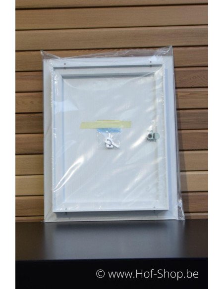 Porte boîte aux lettres 529/3 Blanc 35,2 x 44,2 cm - Albo porte boîte aux lettres aluminium