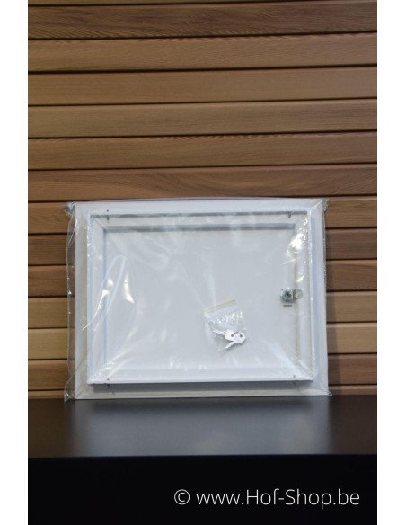 Porte boîte aux lettres 529/3/H Blanc 44,2 x 35,2 cm - Albo porte boîte aux lettres aluminium