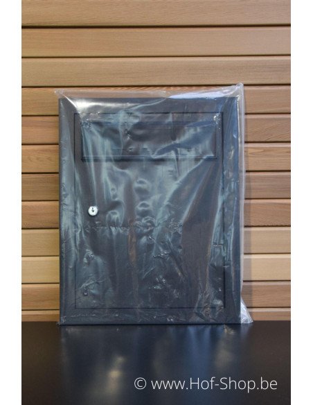 Porte boîte aux lettres 529/3 + 505 Noir 35,2 x 44,2 cm - Albo porte boîte aux lettres aluminium