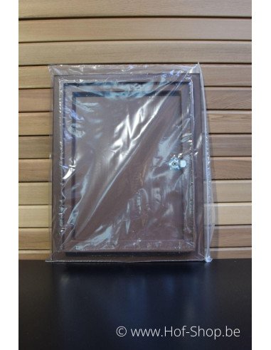 Brievenbusdeur 529/3 Corten look 35,2 x 44,2 cm - Albo brievenkastdeur aluminium