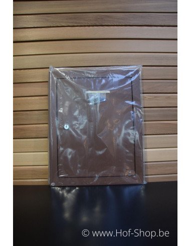 Brievenbusdeur 529/3 Corten look 35,2 x 44,2 cm - Albo brievenkastdeur aluminium