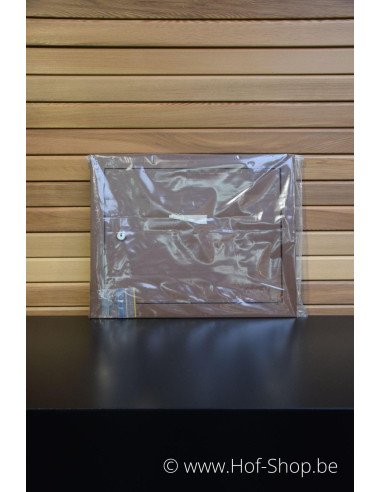 Brievenbusdeur 529/1/H Corten look 35,2 x 24,8 cm - Albo brievenkastdeur aluminium