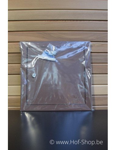 Brievenbusdeur 529/2 Corten look 35,2 x 35,2 cm - Albo brievenkastdeur aluminium