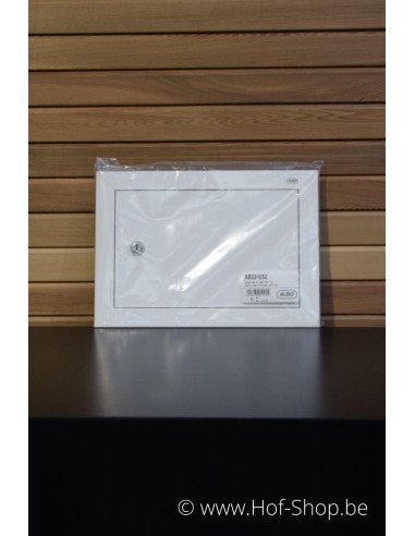 Brievenbusdeur 529/1/H Wit 35,2 x 24,8 cm - Albo brievenkastdeur aluminium