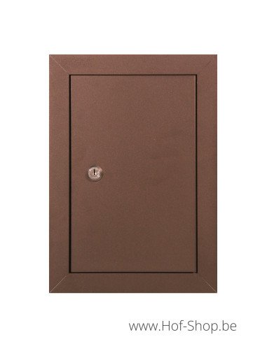 Porte boîte aux lettres 529/1 Corten look 24,8 x 35,2 cm - Albo porte boîte aux lettres aluminium