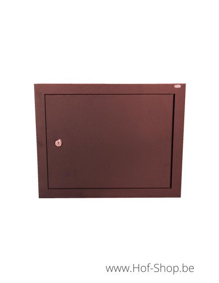 Brievenbusdeur 529/3/H Corten look 44,2 x 35,2 cm - Albo brievenkastdeur aluminium