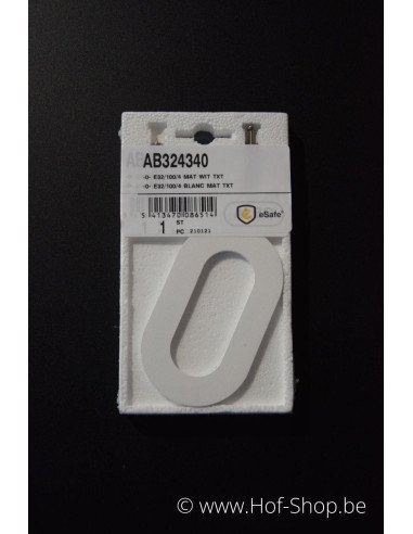 Nummer 0 wit aluminium (10 cm hoog, 4 mm dik) - Entrada Range Huisnummer