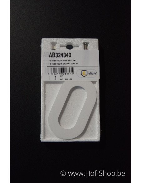 Nummer 0 wit aluminium (10 cm hoog, 4 mm dik) - Entrada Range Huisnummer