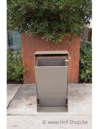 TOONZAALMODEL grijze aluminium wandbrievenbus - laatste stuk