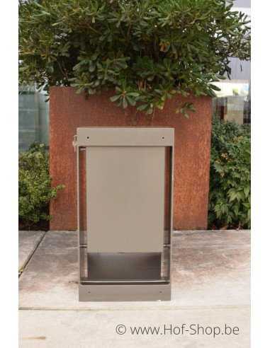 TOONZAALMODEL grijze aluminium wandbrievenbus - laatste stuk