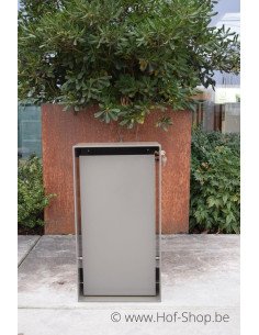 TOONZAALMODEL grijze aluminium wandbrievenbus - laatste stuk