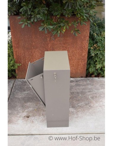 MODÈLE SALLE D'EXPOSITION Boîte aux lettres en aluminium gris MODÈLE SHOWROOM