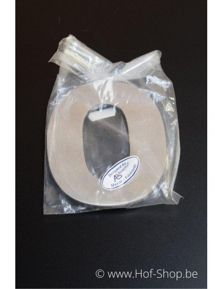 Nummer 0 met afstandshouders Arte - inox 12 cm hoog