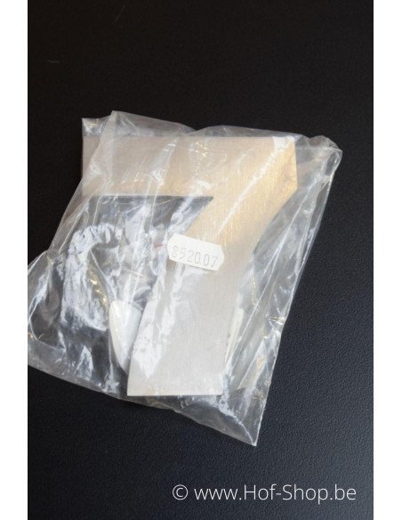 Numéro 7 avec espaceurs Arte - acier inoxydable de 12 cm de haut
