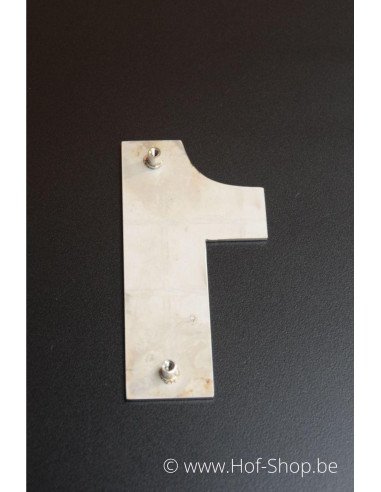 Numéro 8 avec espaceurs Arte - acier inoxydable de 12 cm de haut