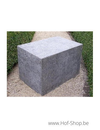 Guéridon 60 x 40 x 40 cm - colonne en pierre bleue