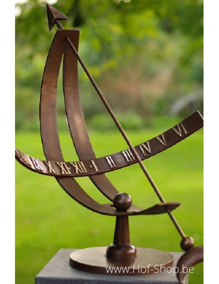 Cadran solaire - statue en bronze (GA0386BR-B)