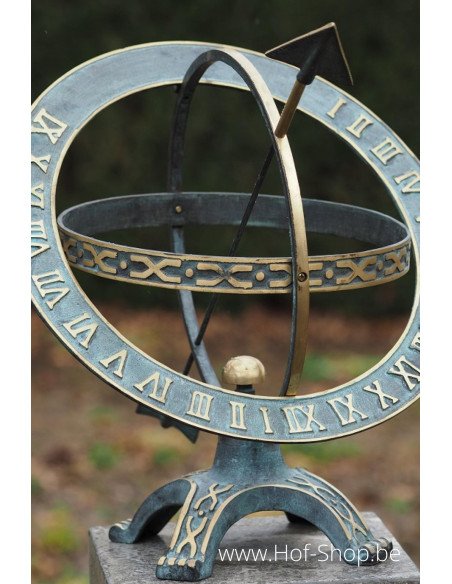 Cadran solaire - statue en bronze (GA0184BR-V)