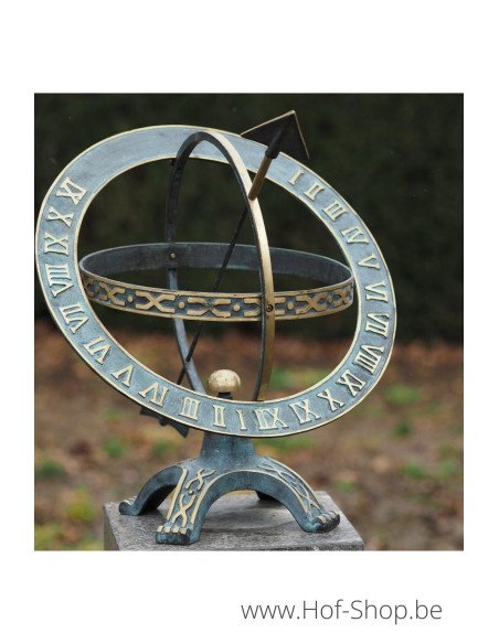 Cadran solaire - statue en bronze (GA0184BR-V)