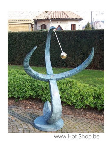 Cadran solaire - statue en bronze (GA0387BR-V)