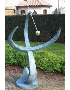 Cadran solaire - statue en bronze (GA0387BR-V)