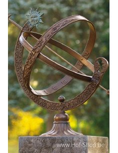 Cadran solaire - statue en bronze (GA0471BR-B)