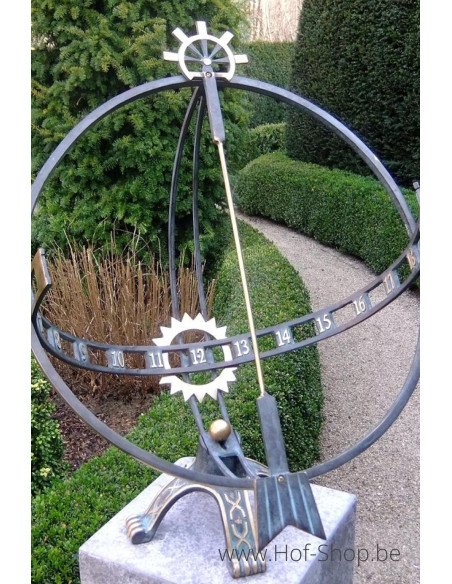 Cadran solaire - statue en bronze (GA1263BR-V)