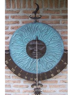 Cadran solaire - statue en bronze (HW0728BR-V)