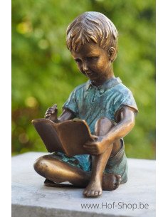 Garçon qui écrit - statue en bronze (AN0802BRW-V)