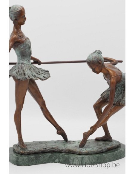 2 Ballerines - statue en bronze (AN1254BR-B)