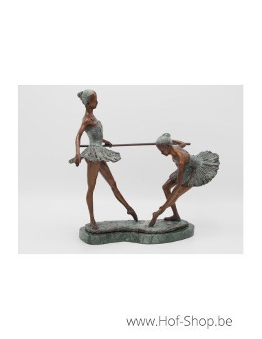 2 Ballerina's - bronzen beeld (AN1254BR-B)