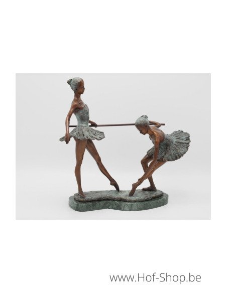 2 Ballerines - statue en bronze (AN1254BR-B)