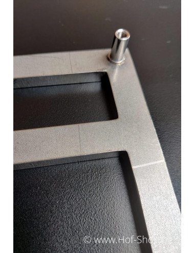 Lettre A - acier inoxydable de 10 cm de haut (numéro de maison 'Carré' )