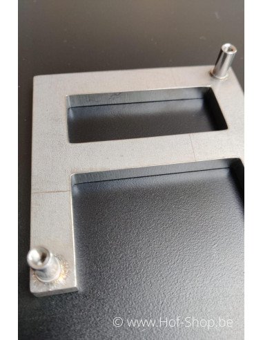 Lettre A - acier inoxydable de 10 cm de haut (numéro de maison 'Carré' )