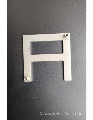 Letter A - inox 10 cm hoog (huisnummer 'Square')