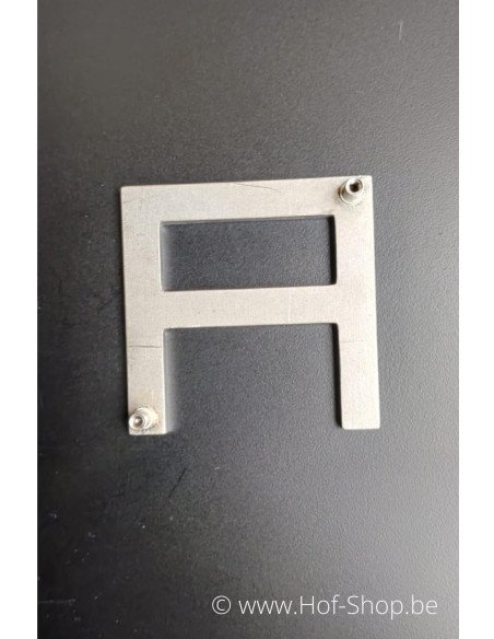 Lettre A - acier inoxydable de 10 cm de haut (numéro de maison 'Carré' )